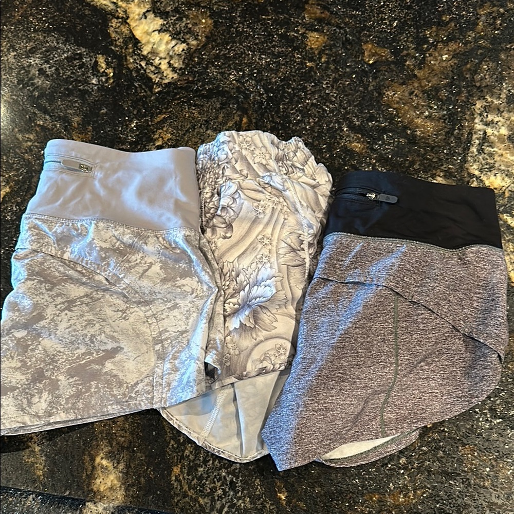 Lululemon Women's Athletic Shorts Trio